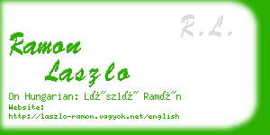 ramon laszlo business card